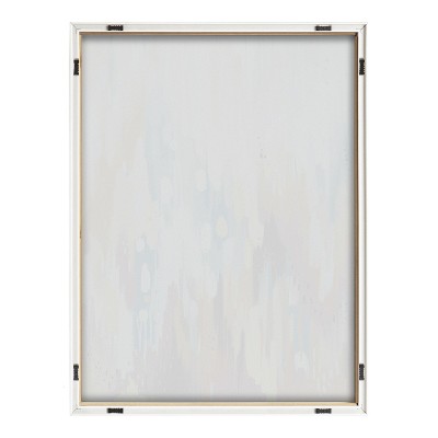 Natural Abstract Brushstroke Framed Glass Wall Art, 18x24