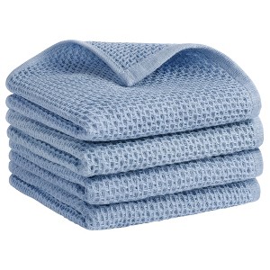 REGALWOVEN Solid Bathroom Hotel and Spa Waffle Cotton Hand Towels 13" x 30" - 1 of 4