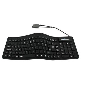 Seal Shield Seal Flex SSF106 Wired Washable/Waterproof Medical Keyboard - Black - 1 of 1