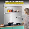 Munora Stainless Steel Range Backsplash with Shelf, 30"x30.7" Wall Shield with Storage Shelf and Hanging Rack for Kitchen - 2 of 4