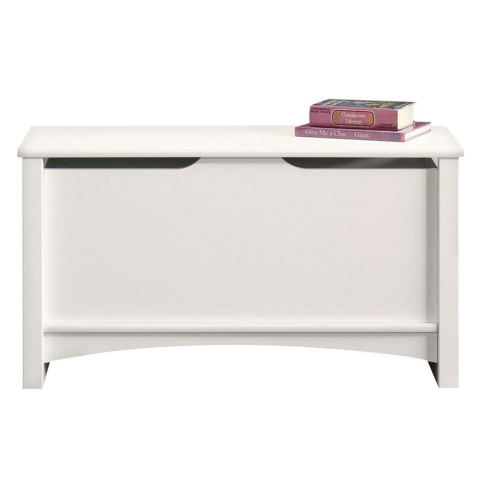 Photos - Dresser / Chests of Drawers Sauder Shoal Creek Storage Chest with Lid Stay Safety - Soft White  