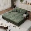 Convertible Corduroy Sectional Sofa,Modern Sleeper Couch,Oversized Living Room Lounge Chair - The Pop Home - 2 of 4