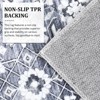 Machine Washable Area Rug - Ultra Soft Low-Pile Boho Vintage Carpet, Non-Slip Indoor Rug for Living Room, Bedroom - 4 of 4