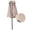 Tangkula 15'Patio Umbrella Double-Sided Outdoor Shade Offset Beige - 3 of 4