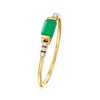 Pure Collection by Ross-Simons 0.20 Carat Emerald Ring With Diamond Accents in 14kt Yellow Gold - 3 of 4