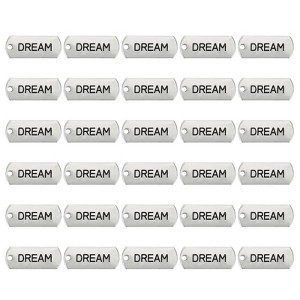 Unique Bargains Metal Bulk Elegant DIY Crafts Jewelry Making Word Pendant 30 Pcs - 1 of 4