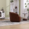 NicBex 360 Degree Accent Swivel Chair Barrel Chair Round Comfy Chair Sofa Chair Leisure Armchair for Living Room, Reading Room - 3 of 4