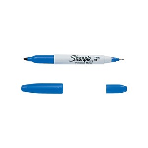 Sharpie Twin Tip Permanent Marker Fine-Point and Ultra-Fine Point Blue 390351 - 1 of 1