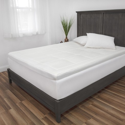 sensorpedic foam memory mattress topper infused majestic gel euro layer dual inch target