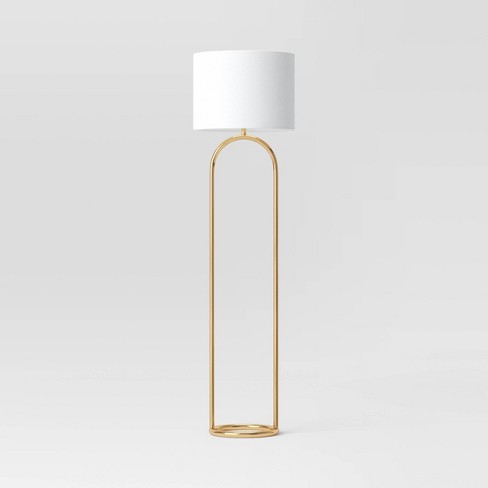 60.5x17 Ring Base Floor Lamp Brass - Threshold™