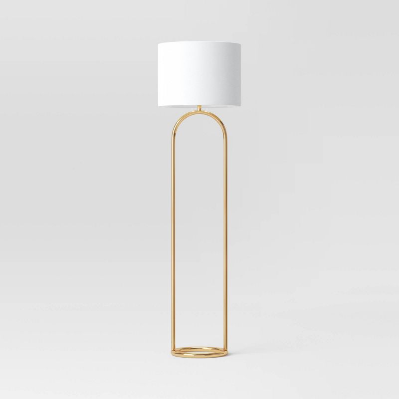 Ring Base Floor Lamp Brass - Threshold™, 1 of 7