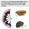 GAOMON 2 Set Artificial Outdoor Bougainvillea Flowers with Brown Basket, Artificial Hanging Flowers Plant - 3 of 4