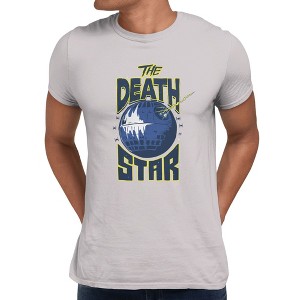 Star Wars Men's A New Hope Death Star Retro Graphic T-Shirt - Ice