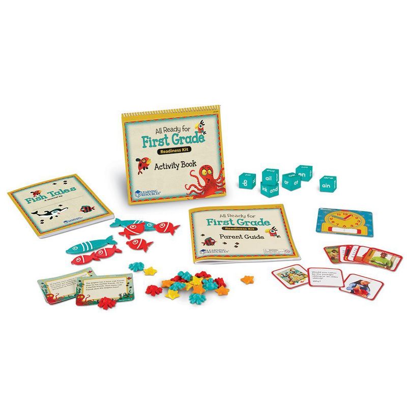 Learning Resources All Ready for First Grade Readiness Kit - 67 pieces, Ages 5+ Kids Learning Activities, 3 of 6