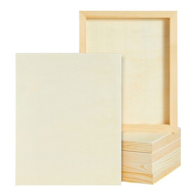 Juvale 6 Pack Unfinished Wood Canvas Boards For Painting, Blank Deep Cradle 8x10  Wooden Panels For Crafts, Diy Projects, 0.85 Inches Thick : Target