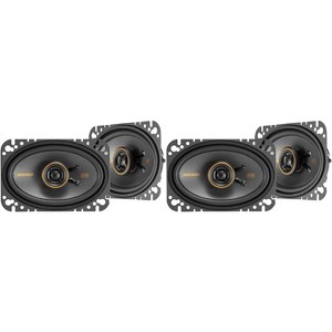 Kicker 51KSC4604 KS-Series 4x6" Coaxial Speakers with .5" tweeters w/ 51KSC4604 4x6" Bundle - 1 of 4