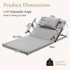 Electric Adjustable Bed Backrest, 300 lbs Weight Capacity, 4-68° Upgraded Lifting System with Collapsible Safety Rails, Remote Control, for Elderly - 2 of 4
