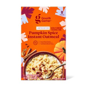 Pumpkin Spice Naturally Flavored with Other Natural Flavors Instant Oatmeal - 12.1oz - Good & Gather™ - 1 of 4