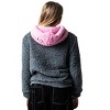 My Melody & Kuromi Long Sleeve Pink & Gray Reversible Adult Hooded Sweatshirt - 4 of 4