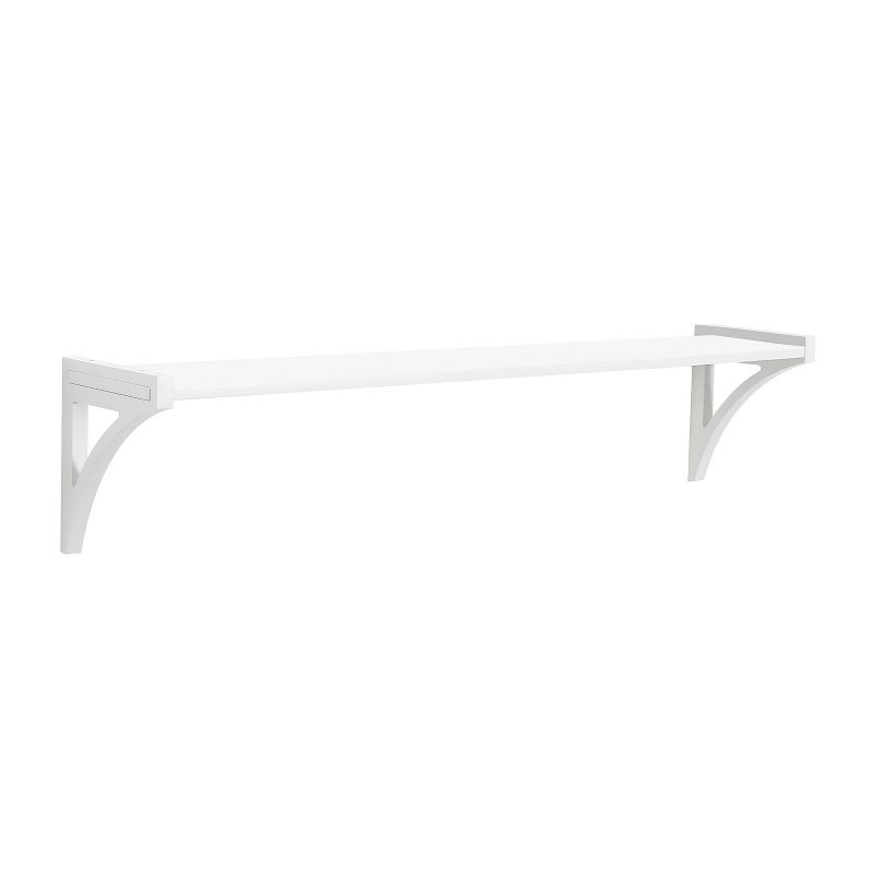 36&#34; Topsy Turvey 2 in 1 Kids&#39; Shelf with brackets for underneath or facing upward White - InPlace, 1 of 8