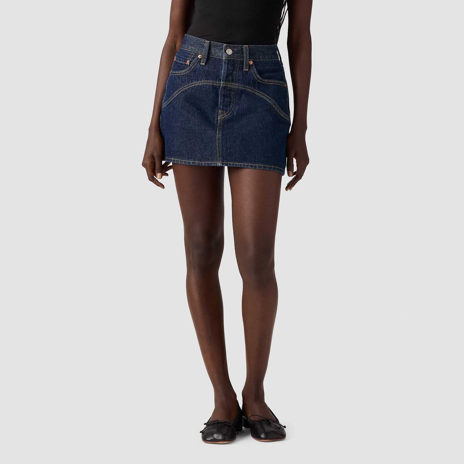 Levi's® Women's Icon Western Yoke Mini Skirt - Shaded View 26