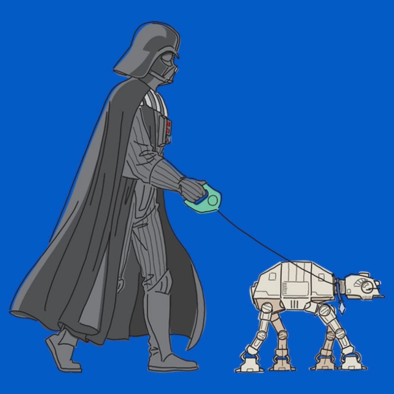 Men's Star Wars Darth Vader AT-AT Walking the Dog T-Shirt, 2 of 6