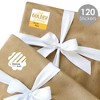 Big Dot of Happiness Golden Birthday - Assorted Happy Birthday Party Gift Tag Labels - To and From Stickers - 12 Sheets - 120 Stickers - 2 of 4