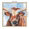 Amanti Art Vivid Cattle IV by Annie Warren Framed Canvas Wall Art - 4 of 4