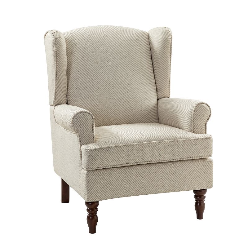 Umberto Traditional Accent Armchair with Turned Legs | ARTFUL LIVING DESIGN, 1 of 10