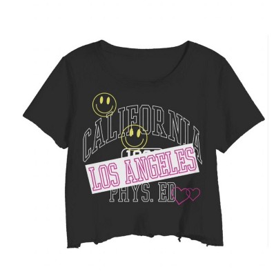 Women's Wo's Cali La Phys Ed Cropped Tee - PRINCE PETER