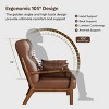 Bestier Mid Century Accent Chair Heightened Headrest with Removable Armrest Pillows,with Solid Wood Frame for Living Room, Bedroom - 3 of 4