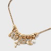16" Box Chain Charm Necklace - Wild Fable™ Gold - 4 of 4