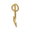 Black Bow Jewelry 14k Yellow Gold Satin & Diamond Cut Flying Bird Pendant - 2 of 4