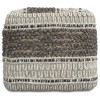 Heyfield Square Pouf Earth Tone Brown - WyndenHall: Contemporary Style, Wool Upholstered, No Assembly Required - 3 of 4