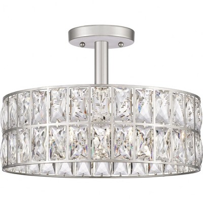Quoizel Lighting Coffman 3 - Light Semi-Flush Mount in  Polished Nickel