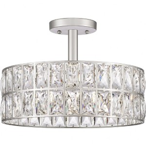 Quoizel Lighting Coffman 3 - Light Semi-Flush Mount in  Polished Nickel - 1 of 4