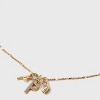 14K Gold Dipped Charm Initial Pendant Necklace - A New Day™ Gold - 4 of 4