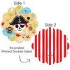 Big Dot of Happiness Pirate Ship Adventures - Skull Birthday Party Round Table Decorations - Paper Chargers - Place Setting For 12 - 3 of 4