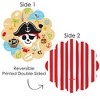 Big Dot of Happiness Pirate Ship Adventures - Skull Birthday Party Round Table Decorations - Paper Chargers - Place Setting For 12 - image 3 of 4