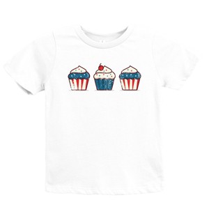 The Juniper Shop Patriotic Cupcakes Youth Short Sleeve Tee - 1 of 4