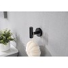 DOMETOUR 5-Piece Matte Black Bathroom Hardware Set - Includes Towel Bar, Toilet Paper Holder, 3 Towel Hooks, SUS304 Stainless Steel - 2 of 4