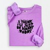 Simply Sage Market S.W.Smiley I'll Just Be Happy Today Lightweight Garment Dyed Sweatshirt - 2 of 4