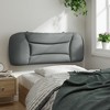 vidaXL Headboard Cushion Light Gray 39.4" Fabric - 4 of 4