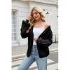 Coolmee Women's Fall Winter Oversized Cardigan Sweater Long Sleeve Cable Knit Outerwear Coat - 3 of 4