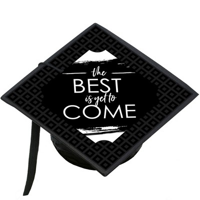 Big Dot Of Happiness Black And White Grad - Best Is Yet To Come - Black ...