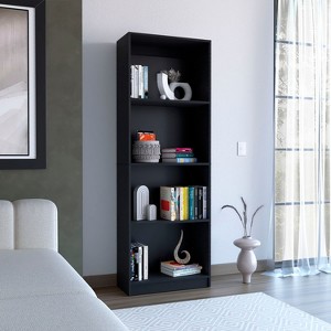 NicBex 71.7" Tall 5-Shelf Storage Cabinet with 2 Doors, Bookcase for Home Office, Living Room, Bedroom, Modern Industrial Style - 1 of 4