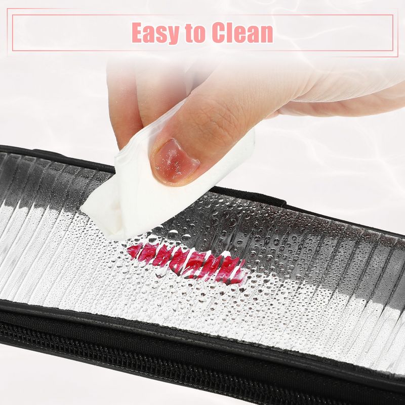 Unique Bargains PVC Zipper-Closure Clear Makeup Brush Pouch 1 Pc, 4 of 7