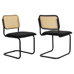NicBex Armless Dining Chair Set of 2 Modern Comfy Velvet Accent chair with Metal Legs - 1 of 4