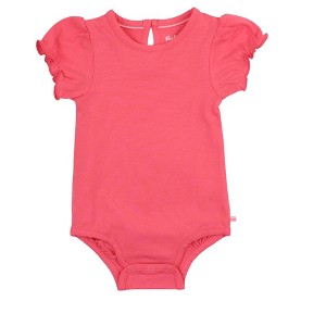 RuffleButts Baby/Toddler Girls Knit Puff Short Sleeve Bodysuit - 1 of 4