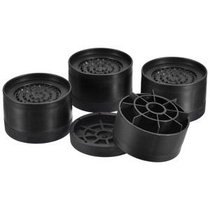 Unique Bargains Adjustable Anti-Slip Chair Table Round Furniture Risers 4 Set - 1 of 4